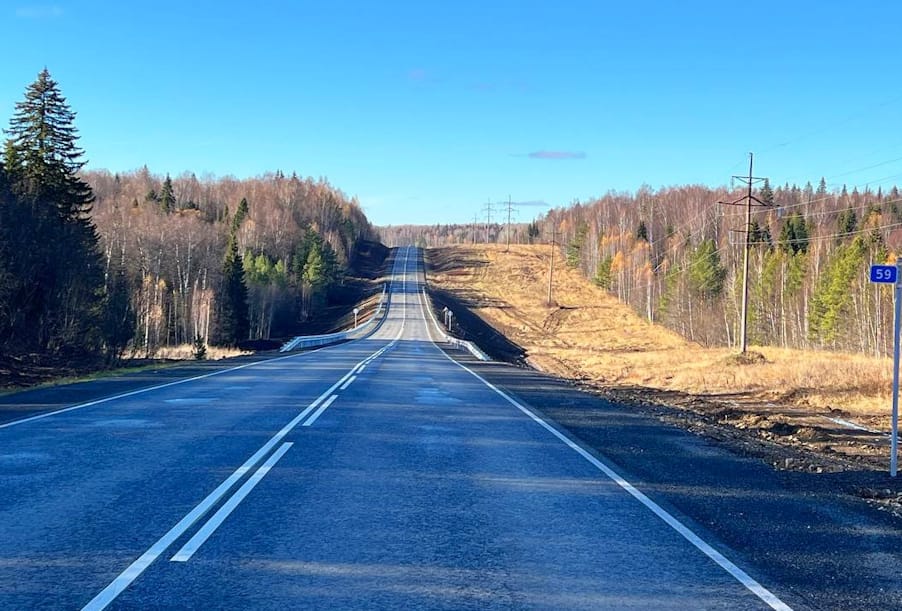 В Свердловской области обновлен очередной участок трассы Нижние Серги – Михайловск – Арти